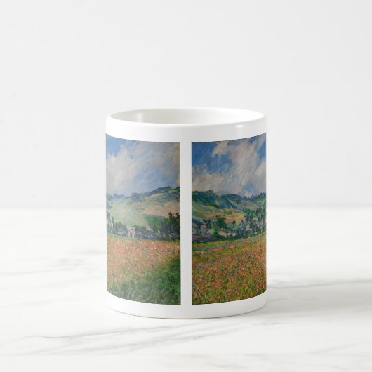 Claude Monet Malerei, Mohnfeld in Giverny Kaffeetasse (Mittel)