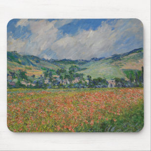 Claude Monet Malerei, Mohnfeld in Giverny Mousepad