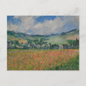 Claude Monet Malerei, Mohnfeld in Giverny Postkarte (Vorderseite)