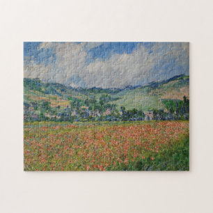 Claude Monet Malerei, Mohnfeld in Giverny Puzzle