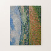 Claude Monet Malerei, Mohnfeld in Giverny Puzzle (Vertikal)