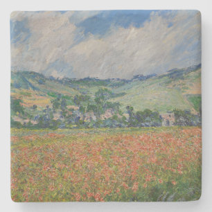 Claude Monet Malerei, Mohnfeld in Giverny Steinuntersetzer