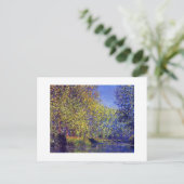 Claude Monet Malkrümmung in Epte bei Giverny Postkarte (Stehend Vorderseite)