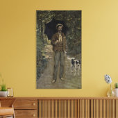 Claude Monet | Mann mit Schirm, c.1868-69 Leinwanddruck (Insitu (Wohnzimmer))