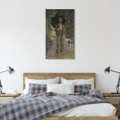Claude Monet | Mann mit Schirm, c.1868-69 Leinwanddruck (Insitu (Schlafzimmer))