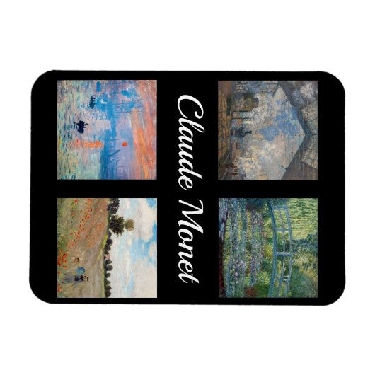 Claude Monet Masterpiece Patchwork Magnet (Horizontal)