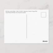 Claude Monet Masterpiece Patchwork Postcard Postkarte (Rückseite)