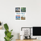 Claude Monet Masterpiece Patchwork Poster (Heimbüro)