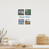 Claude Monet Masterpiece Patchwork Poster (Küche)
