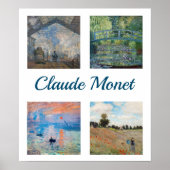 Claude Monet Masterpiece Patchwork Poster (Vorne)