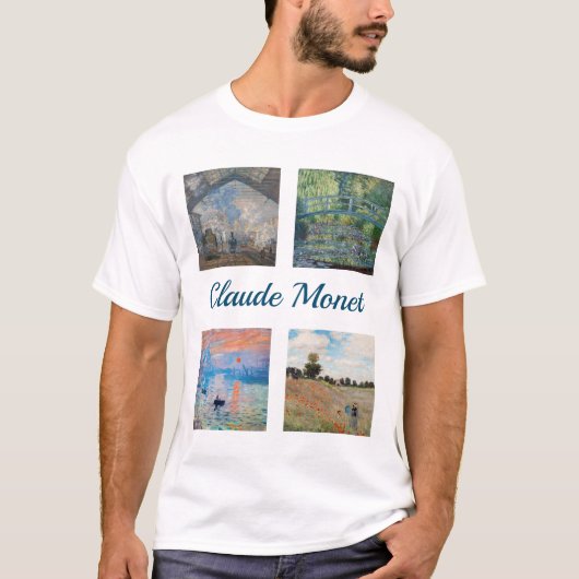 Claude Monet Masterpiece Patchwork T-Shirt (Vorderseite)