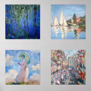 Claude Monet Masterstückauswahl Bilderwand Sets