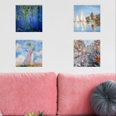 Claude Monet Masterstückauswahl Bilderwand Sets (Wohnzimmer)