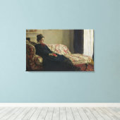 Claude Monet | Meditation oder Madame Monet Leinwanddruck (Insitu (Holzboden))