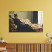 Claude Monet | Meditation oder Madame Monet Leinwanddruck (Insitu (Wohnzimmer))