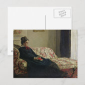 Claude Monet | Meditation oder Madame Monet Postkarte (Vorne/Hinten)