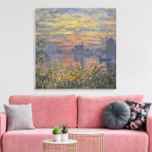 Claude Monet - Meerblick mit Sonnenuntergang Leinw Leinwanddruck (Insitu (Wohnzimmer))