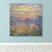 Claude Monet - Meerblick mit Sonnenuntergang Leinw Leinwanddruck (Insitu (Holzboden))