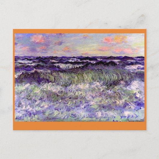 Claude Monet, Meeresstudie Postkarte (Vorderseite)