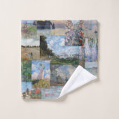 Claude Monet - Meisterwerke Patchwork Badhandtuch Set (Waschlappen)