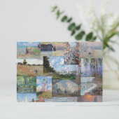Claude Monet - Meisterwerke Patchwork Dankeskarte (Stehend Vorderseite)