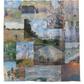 Claude Monet - Meisterwerke Patchwork Duschvorhang (Vorderseite)