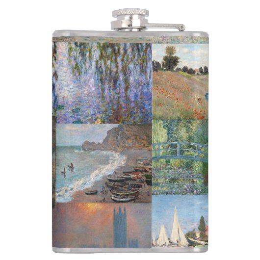 Claude Monet - Meisterwerke Patchwork Flachmann (Rückseite)