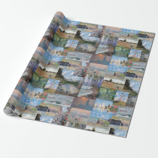 Claude Monet - Meisterwerke Patchwork Geschenkpapier (Ungerollt)