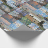 Claude Monet - Meisterwerke Patchwork Geschenkpapier (Ecke)