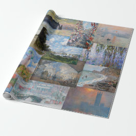 Claude Monet - Meisterwerke Patchwork Geschenkpapier