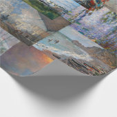 Claude Monet - Meisterwerke Patchwork Geschenkpapier (Ecke)