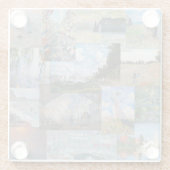 Claude Monet - Meisterwerke Patchwork Glasuntersetzer (Rückseite)