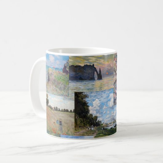 Claude Monet - Meisterwerke Patchwork Kaffeetasse (Vorderseite Links)