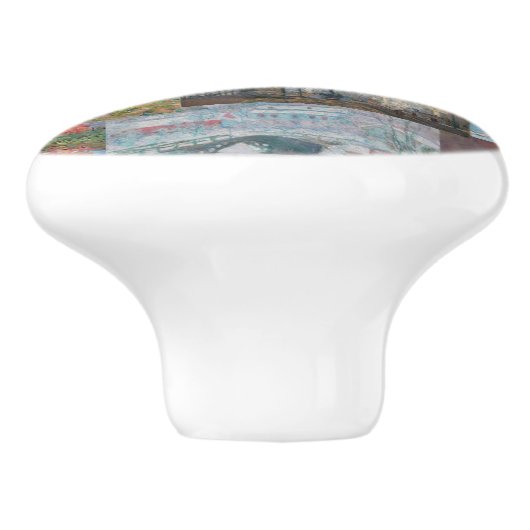 Claude Monet - Meisterwerke Patchwork Keramikknauf (Seitenansicht)