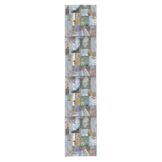 Claude Monet - Meisterwerke Patchwork Kurzer Tischläufer (Vorderseite)