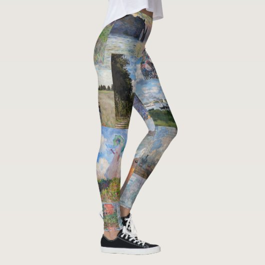 Claude Monet - Meisterwerke Patchwork Leggings (Rechts)