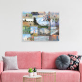 Claude Monet - Meisterwerke Patchwork Leinwanddruck (Insitu (Wohnzimmer))