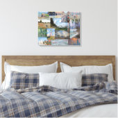 Claude Monet - Meisterwerke Patchwork Leinwanddruck (Insitu (Schlafzimmer))