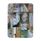 Claude Monet - Meisterwerke Patchwork Magnet (Vertikal)