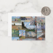 Claude Monet - Meisterwerke Patchwork Mitteilungskarte (Vorderseite/Rückseite Beispiel)