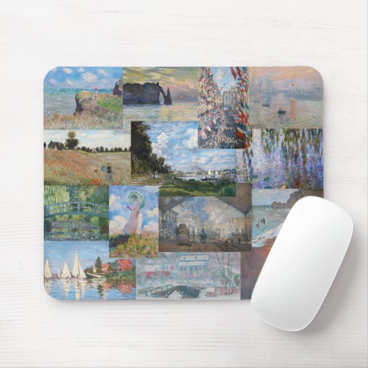Claude Monet - Meisterwerke Patchwork Mousepad (Mit Mouse)