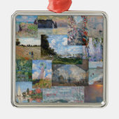 Claude Monet - Meisterwerke Patchwork Ornament Aus Metall (Vorne)