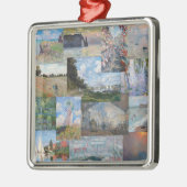 Claude Monet - Meisterwerke Patchwork Ornament Aus Metall (Links)