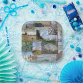 Claude Monet - Meisterwerke Patchwork Pappteller (Party)