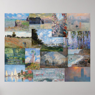 Claude Monet - Meisterwerke Patchwork Poster
