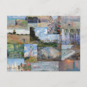 Claude Monet - Meisterwerke Patchwork Postkarte (Vorderseite)