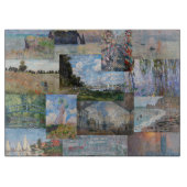 Claude Monet - Meisterwerke Patchwork Schneidebrett (Vorderseite)