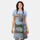 Claude Monet - Meisterwerke Patchwork Schürze (Getragen)
