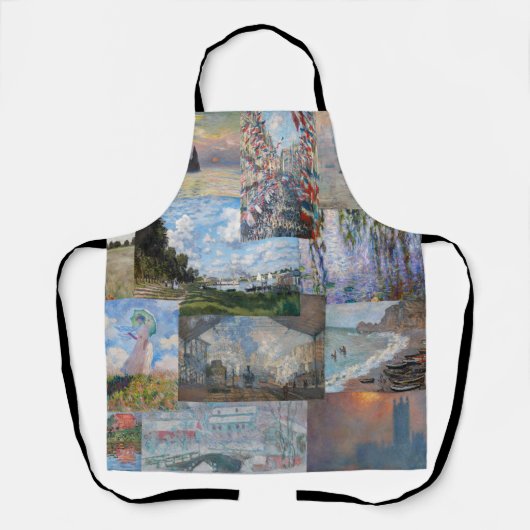 Claude Monet - Meisterwerke Patchwork Schürze (Vorderseite)