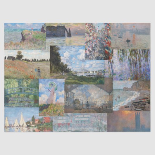Claude Monet - Meisterwerke Patchwork Seidenpapier (Vorderseite)